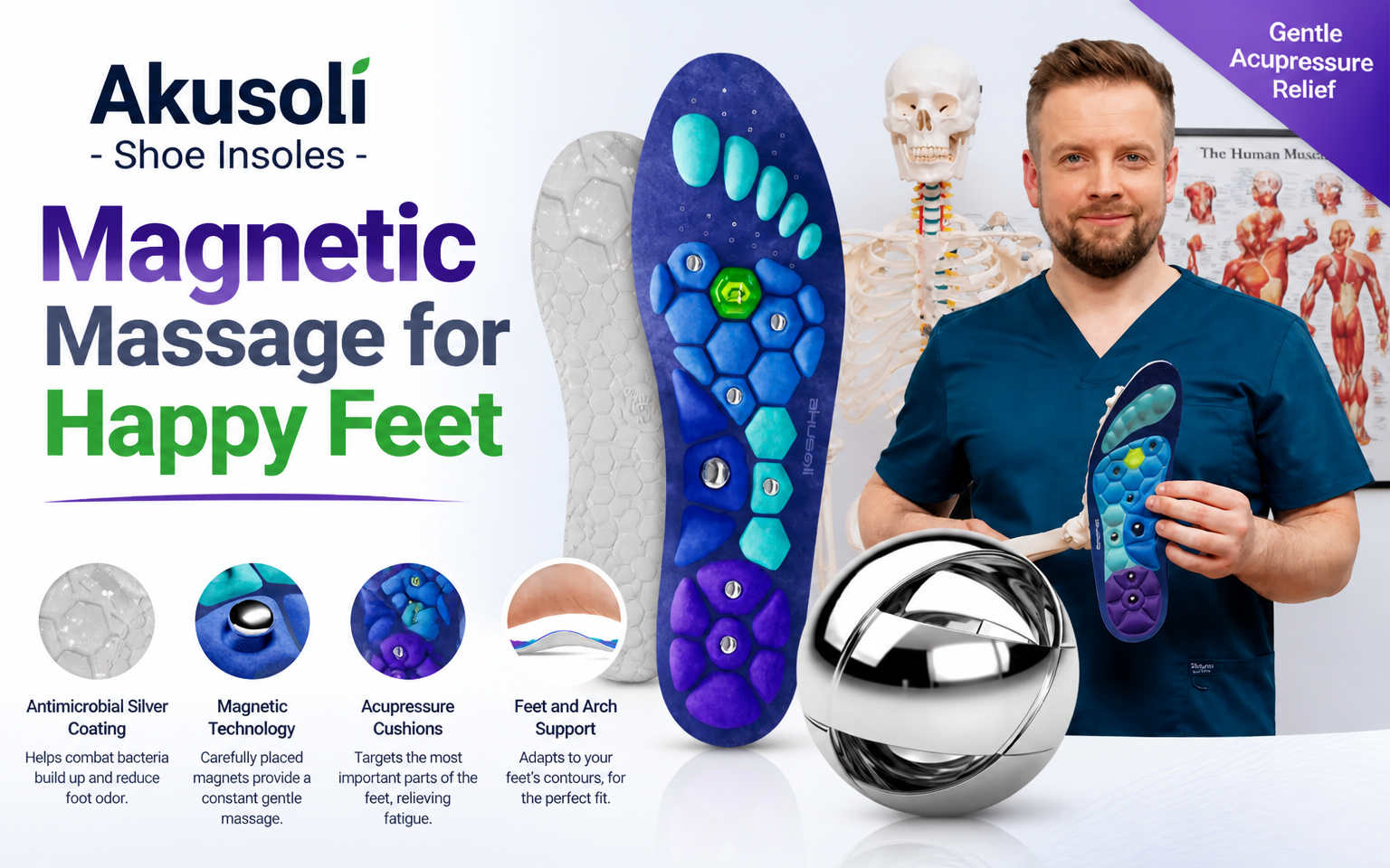 Akusoli - Shoe Insoles
