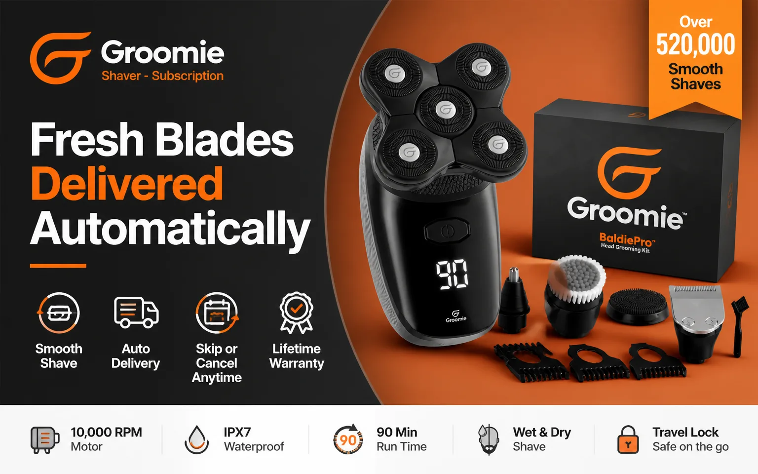 Groomie Shaver - Subscription