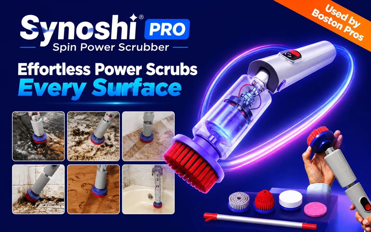 Synoshi PRO - Spin Power Scrubber