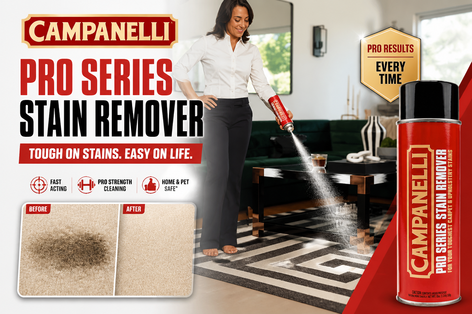 Campanelli Pro Series Stain Remover Review: Does A Point-And-Spray Can Really Beat Scrubbing?