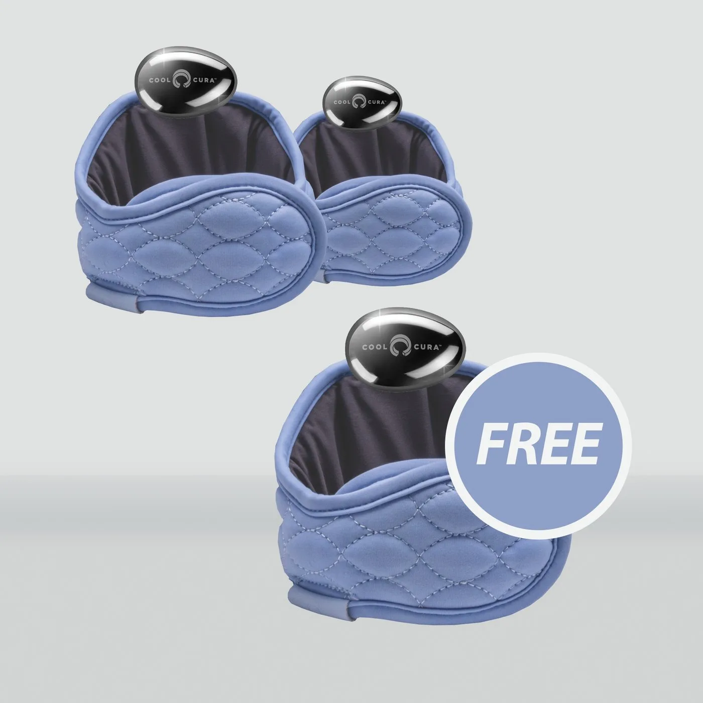 CoolCura 3-pack bundle showing buy two get one free