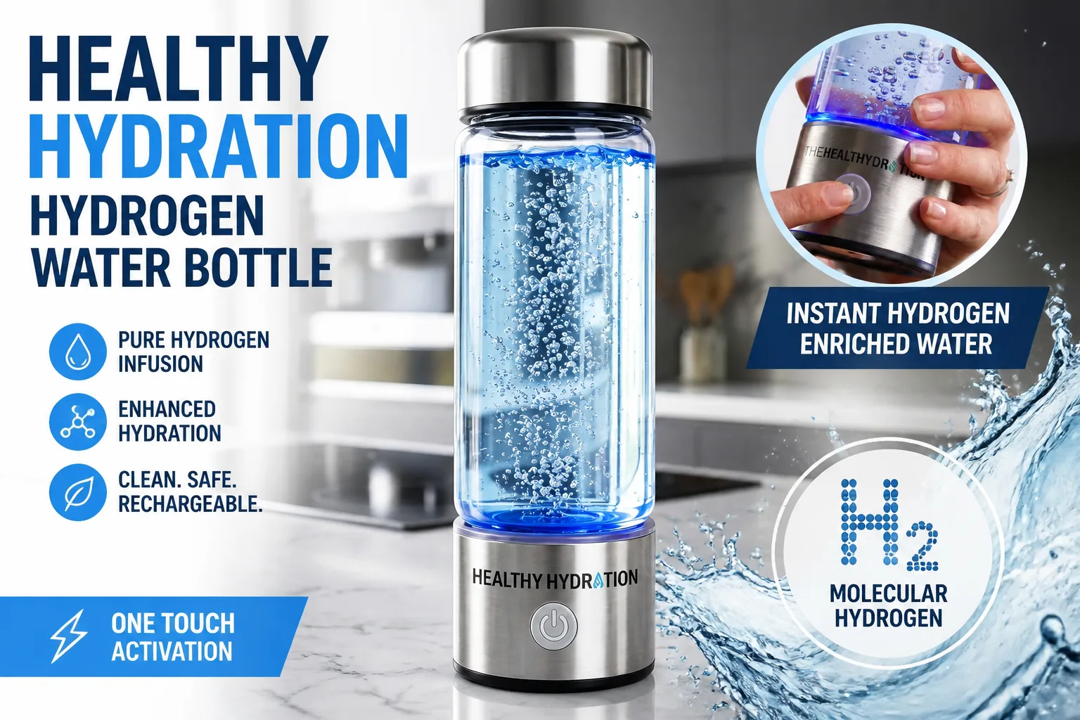 Healthy Hydration Hydrogen Water Bottle Review: Does Infused Water Actually Feel Different?