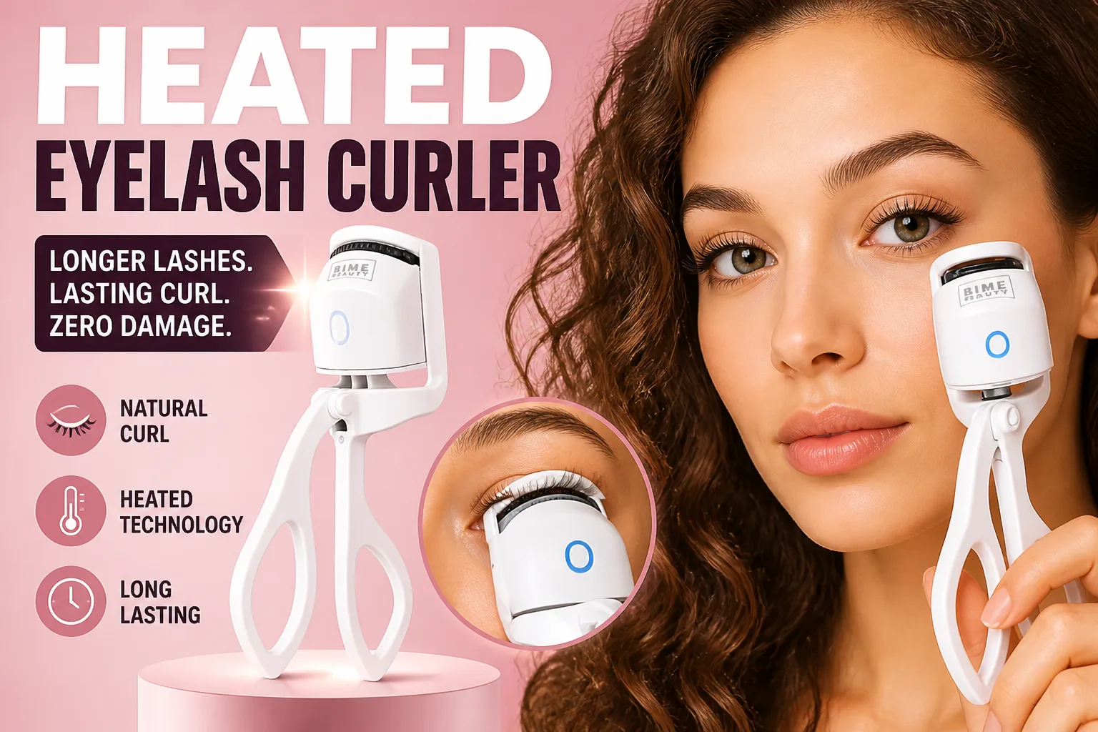 Bime Beauty Heated Eyelash Curler Review: Does A $25 Gadget Really Beat A Lash Lift?