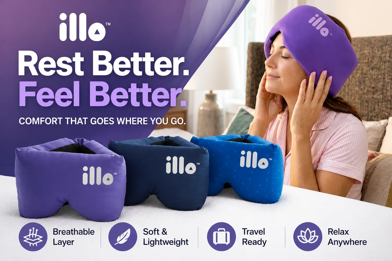 illo Review: Can One Cushion Really Replace Your Sleep Mask AND Your Travel Pillow?