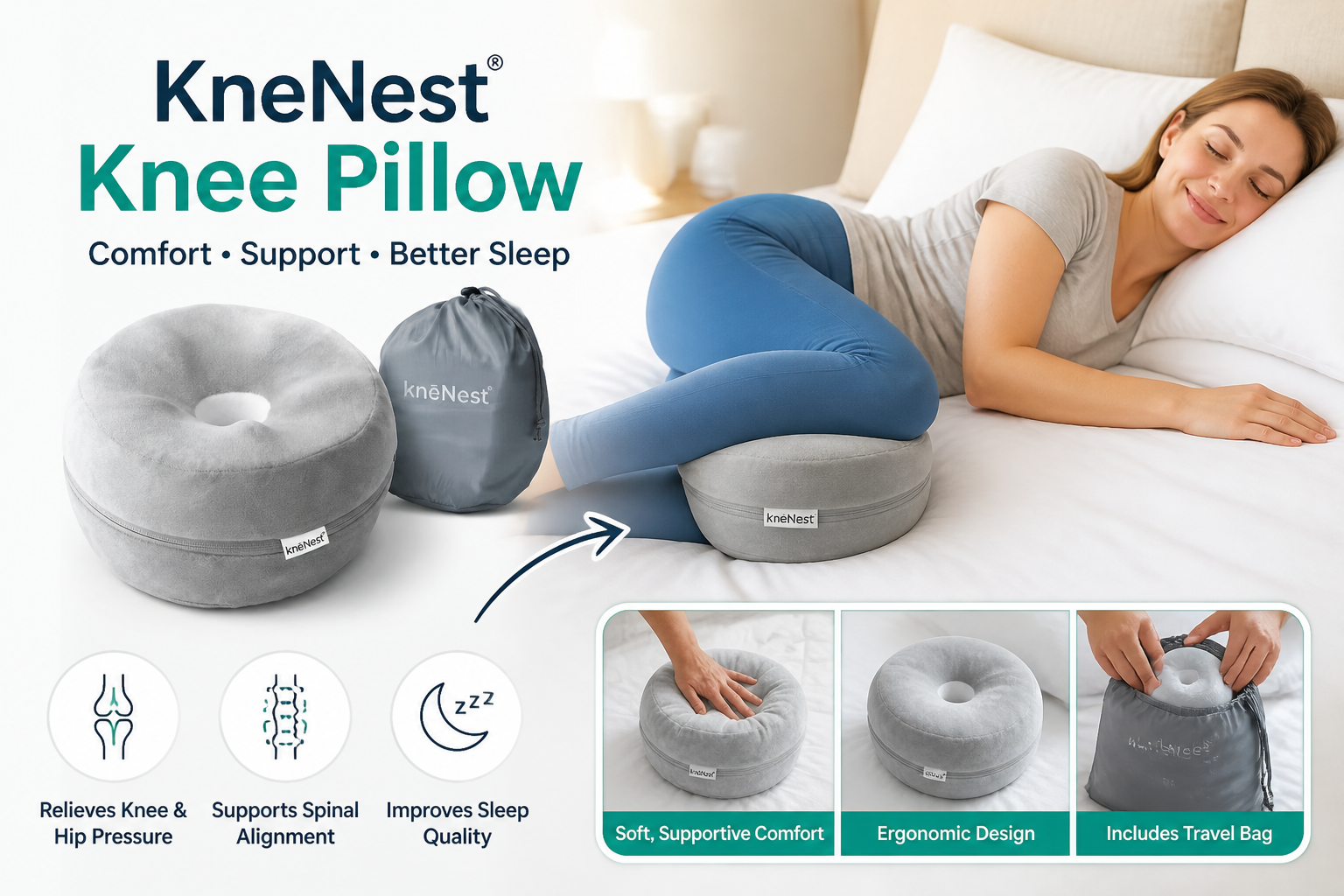knēNest Review: Can A Knee Pillow Really Fix Side-Sleeper Back Pain?