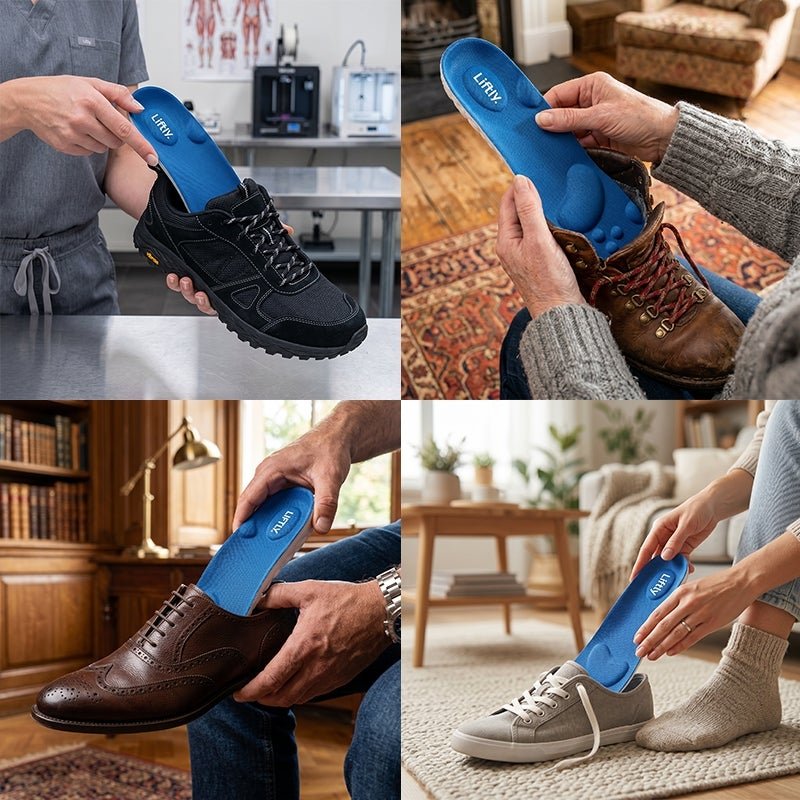Liftly insole being tested in a running shoe