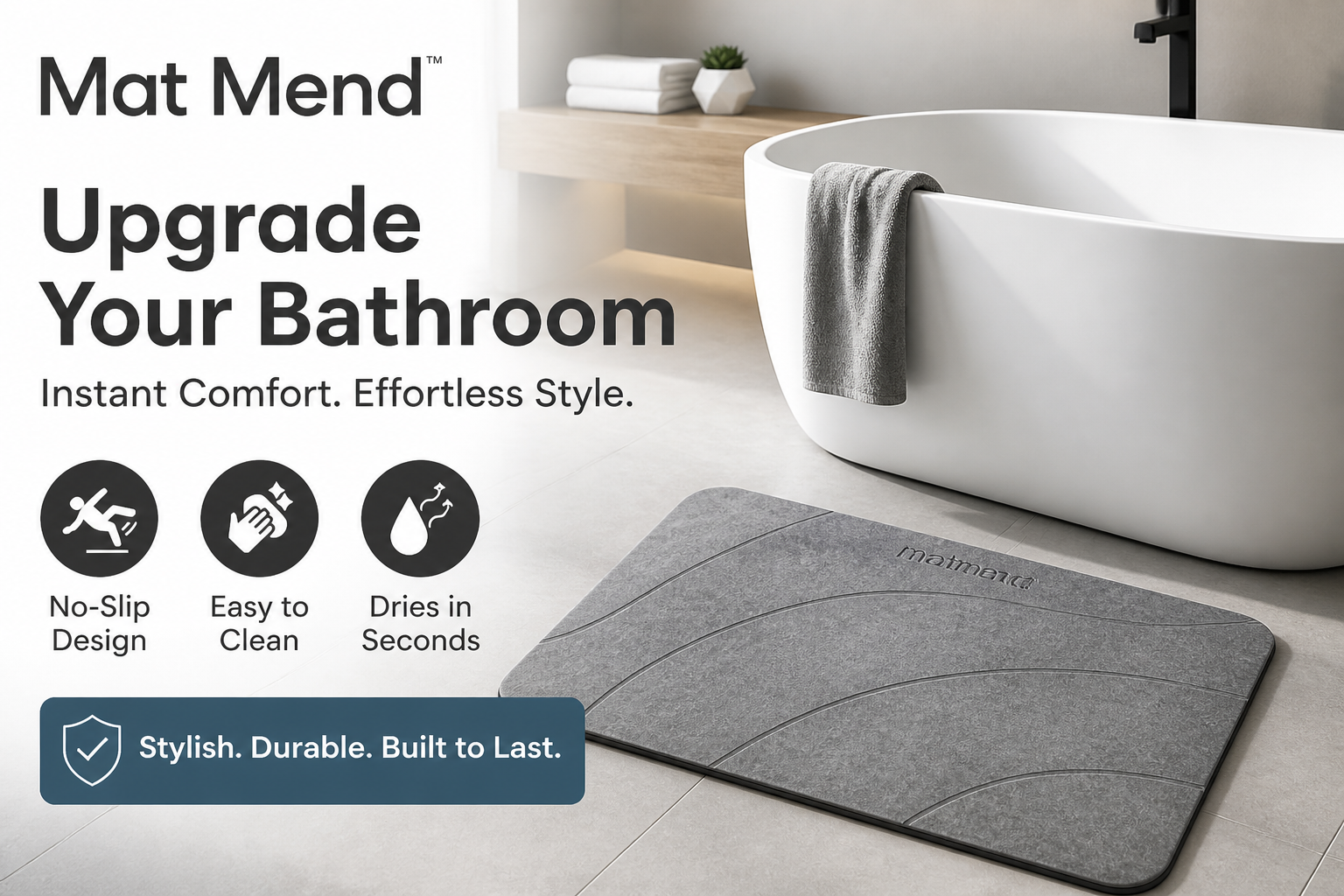 MatMend Stone Bath Mat Review: Does It Really Dry In Seconds?