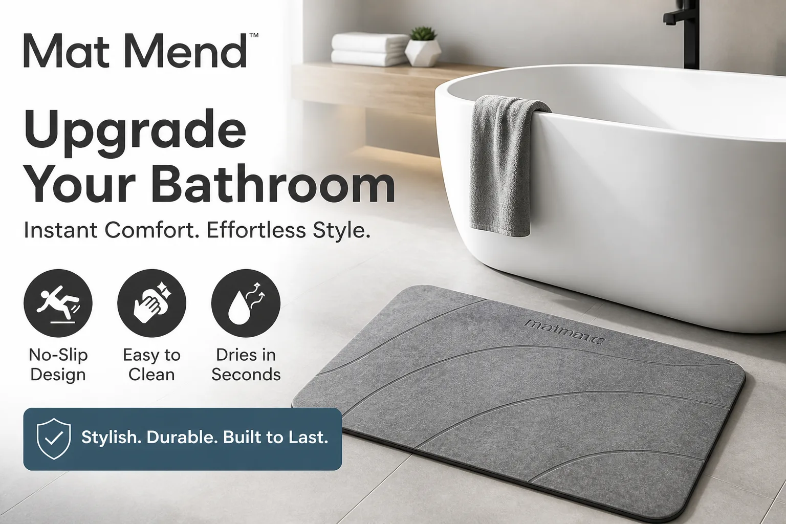 MatMend Stone Bath Mat Review: Does It Really Dry In Seconds?