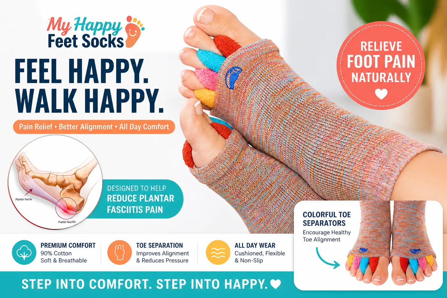 My Happy Feet Socks Review: Can Toe-Alignment Socks Actually Reduce Foot Pain?