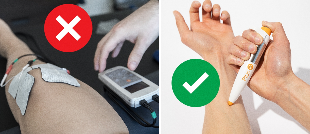 Comparison chart of pain relief methods