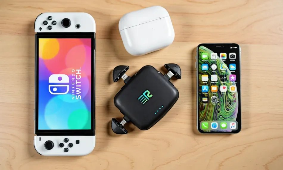 Rush Charge Universe with all three charging connectors extended