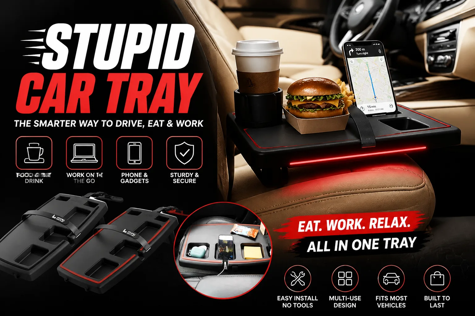 Stupid Car Tray Review: Does A Passenger-Seat Tray Actually Stop Spills And Clutter?
