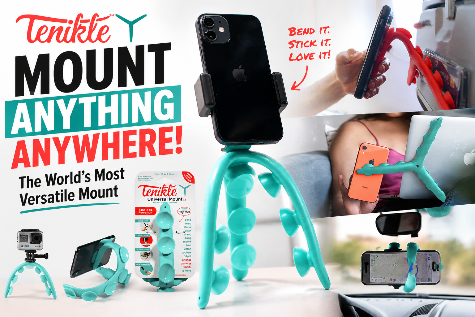 Tenikle: Is the Bendable, Suction-Cup Phone Mount That Landed a Shark Tank Deal Actually Worth It?