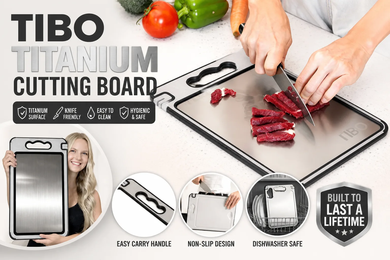 TIBO Titanium Cutting Board Review: Does It Really Beat Bacteria And Microplastics?