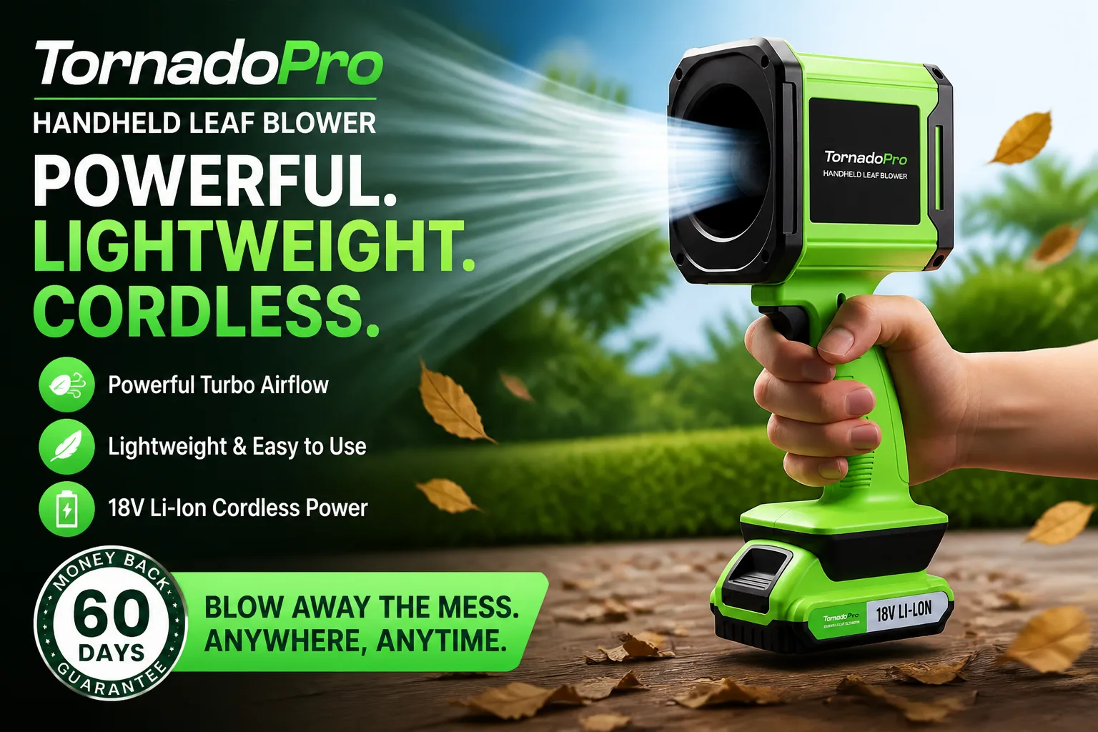 TornadoPro Review: Is the 4-in-1 Cordless Leaf Blower Actually Powerful Enough to Replace a Gas Blower?