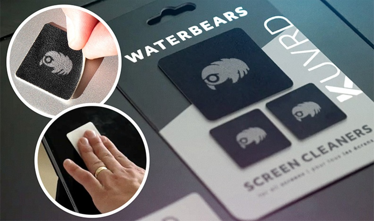 WaterBear product packaging and pad in use