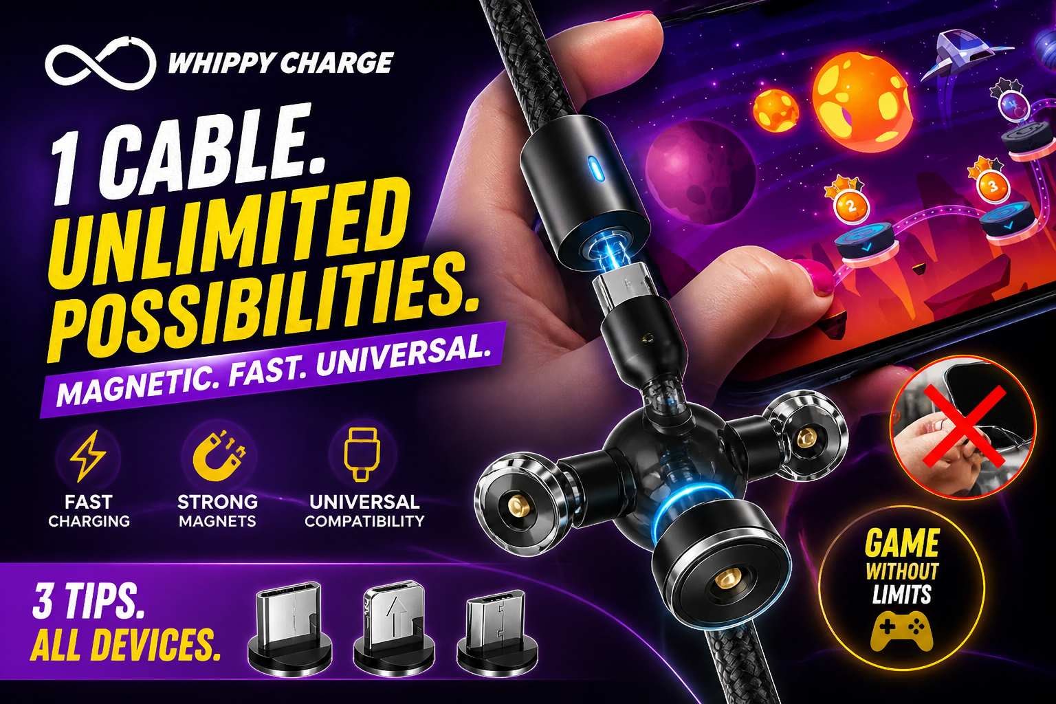 Whippy Charge Review: Is One Magnetic Cable Really Enough For Every Device?